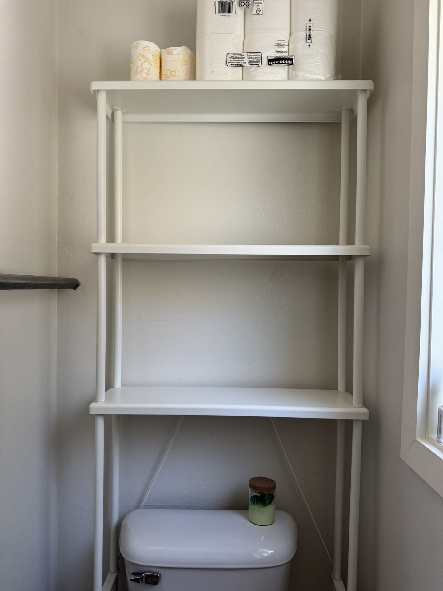 White Ikea Metal Shelving