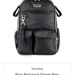 Itzy Ritzy Leather Boss Diaper Bag 