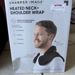 Heated neck shoulder wrap