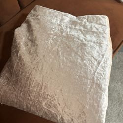 West elm King Size Velvet Duvet -blush