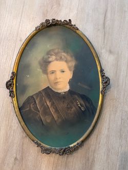 Antique, Victorian woman portrait