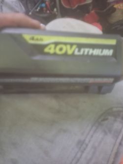Ryobi 40v lithium battery