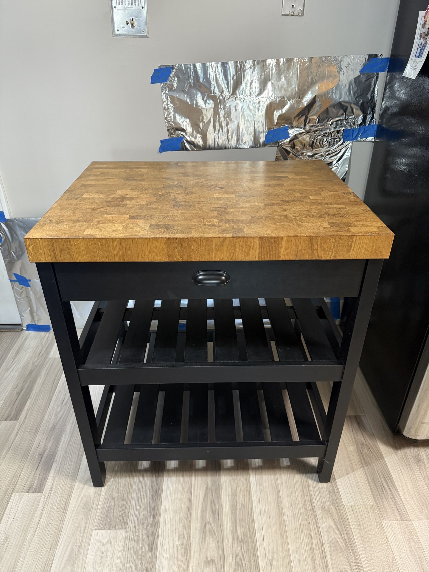 Kitchen Island Oak Table IKEA VADHOLMA