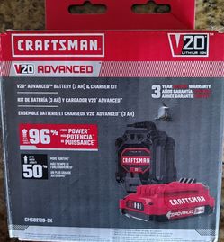 Craftsman rechargable Battery kit.  NEW. BATTERY AND CHARGER