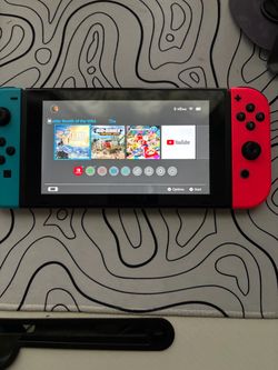 **Nintendo Switch V1 HAC-001 Unpatched Bundle + 4 Games + Accessories