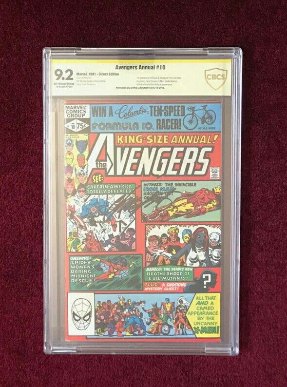 Avengers Annual #10 signed and graded comic book