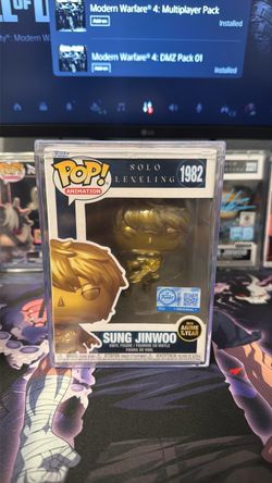 Funko Pop Solo Leveling Sung Jinwoo #1982 Anime of the year (sealed)