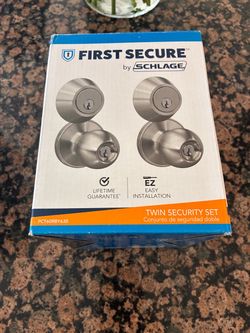 Schlage First Secure Twin Security lock Set