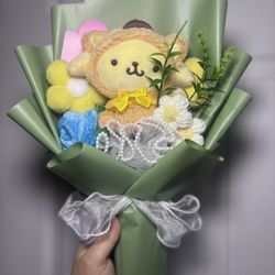 Pompom Valentines Day Bouquet 