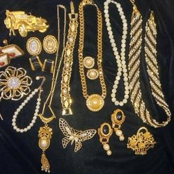 High End Vintage Costume Jewelry 