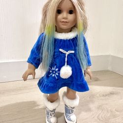American Girl With Outfit And Accessories 