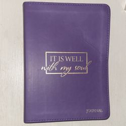 Christian Purple Leather Journal