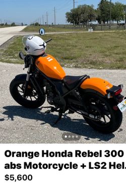 2024 Honda Rebel 300-orange
