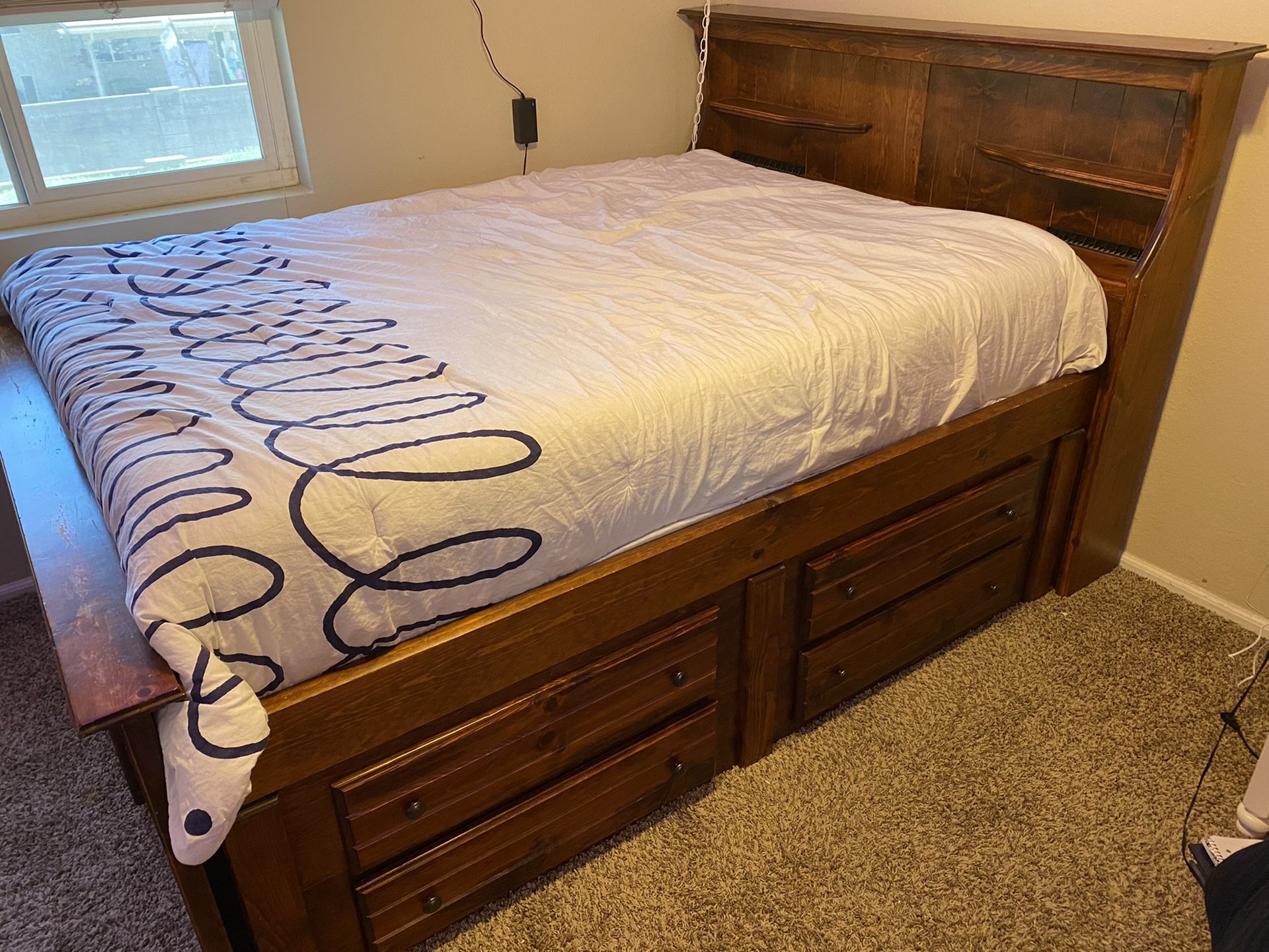 Full sized captains bed