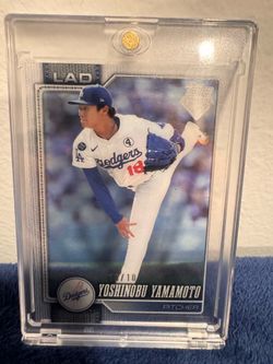 Yoshinobu Yamamoto 10/10 Rare Topps Clear see through LA Dodgers