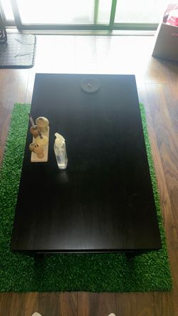 Dark brown center table
