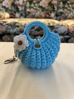 Crochet Ear Bud Purse