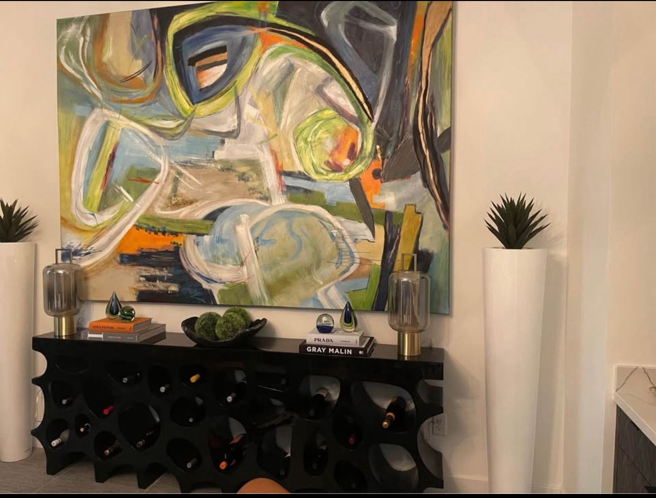 Big Picture And Sofa Table