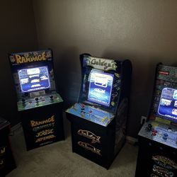 4 Mini Arcade Games Galaga Rampage Pac Man Street Fighter