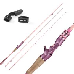 C6'10"twin-tip M/Peach & Tiramisu Macaroon Spinning Rod & Casting Fishing Rods,24Ton IM6 Graphite Carbon Fiber 