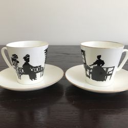 Imperial Porcelain. 2 Espresso Cups.
