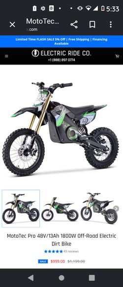 Dirt bike electric scooter