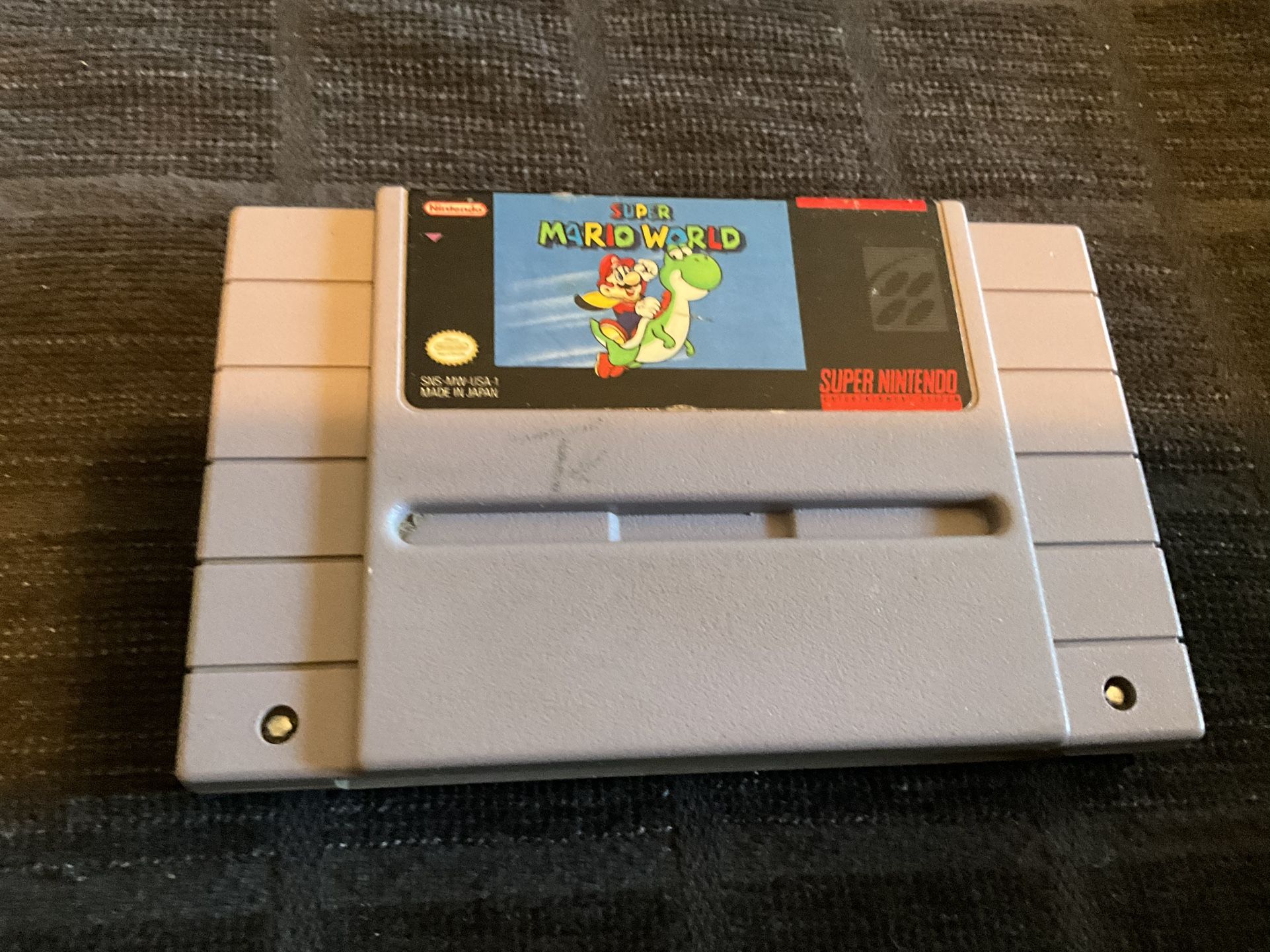 VIDEO GAMES FOR SUPER NINTENDO (SNES) RATED PG - SUPER MARIO WORLD -  Super Mario World