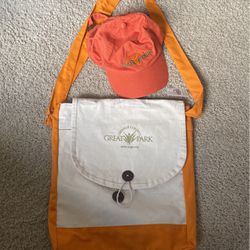 Great park Cotton Messenger Shoulder Bag, Handbag And Hat