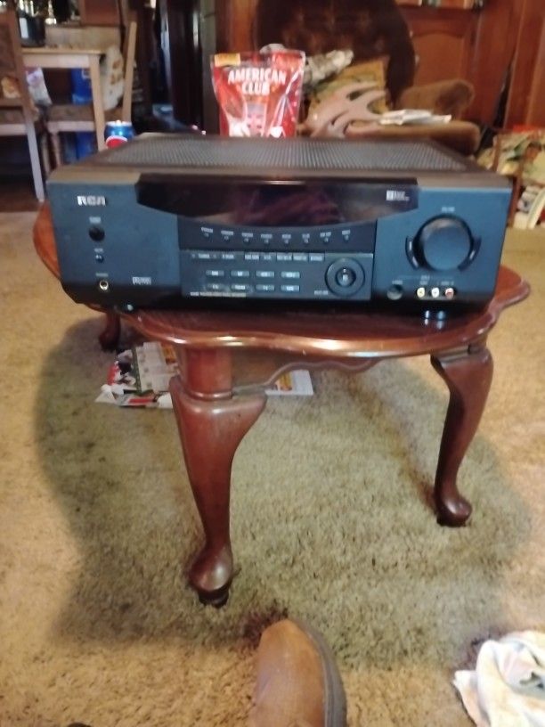 RCA Home Theater Audio Video Receiver 300 Watt Used 1 Time Then Put Away Not Used Since. This Is 1 Of The Good Ones You Can Hook Up Anythin