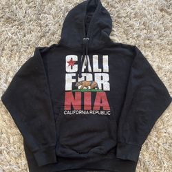 California Republic Hoodie Men’s Size L Black