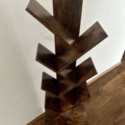 Modern Retro 6-Shelf Bookcase for Home Decor