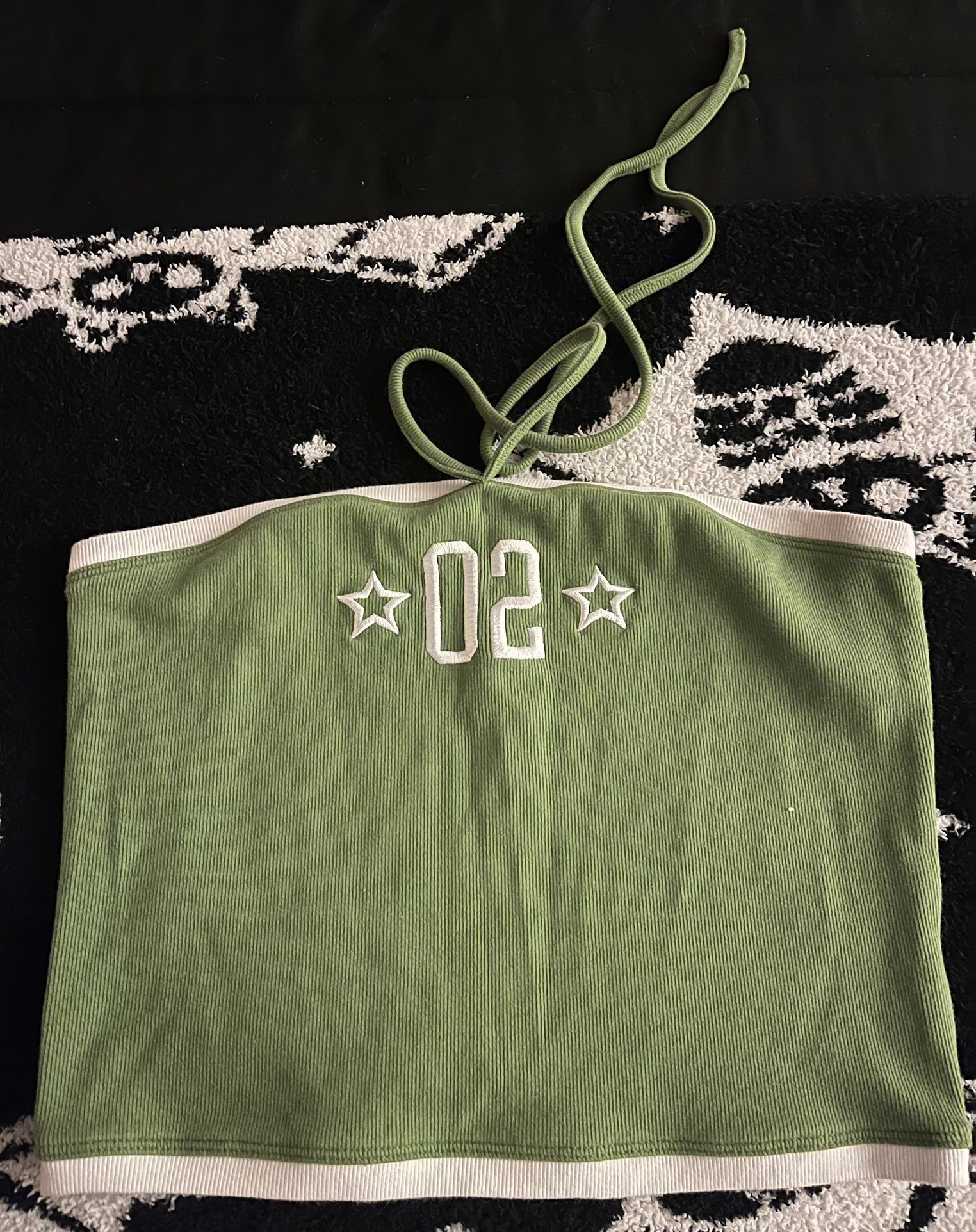 lime green halter top