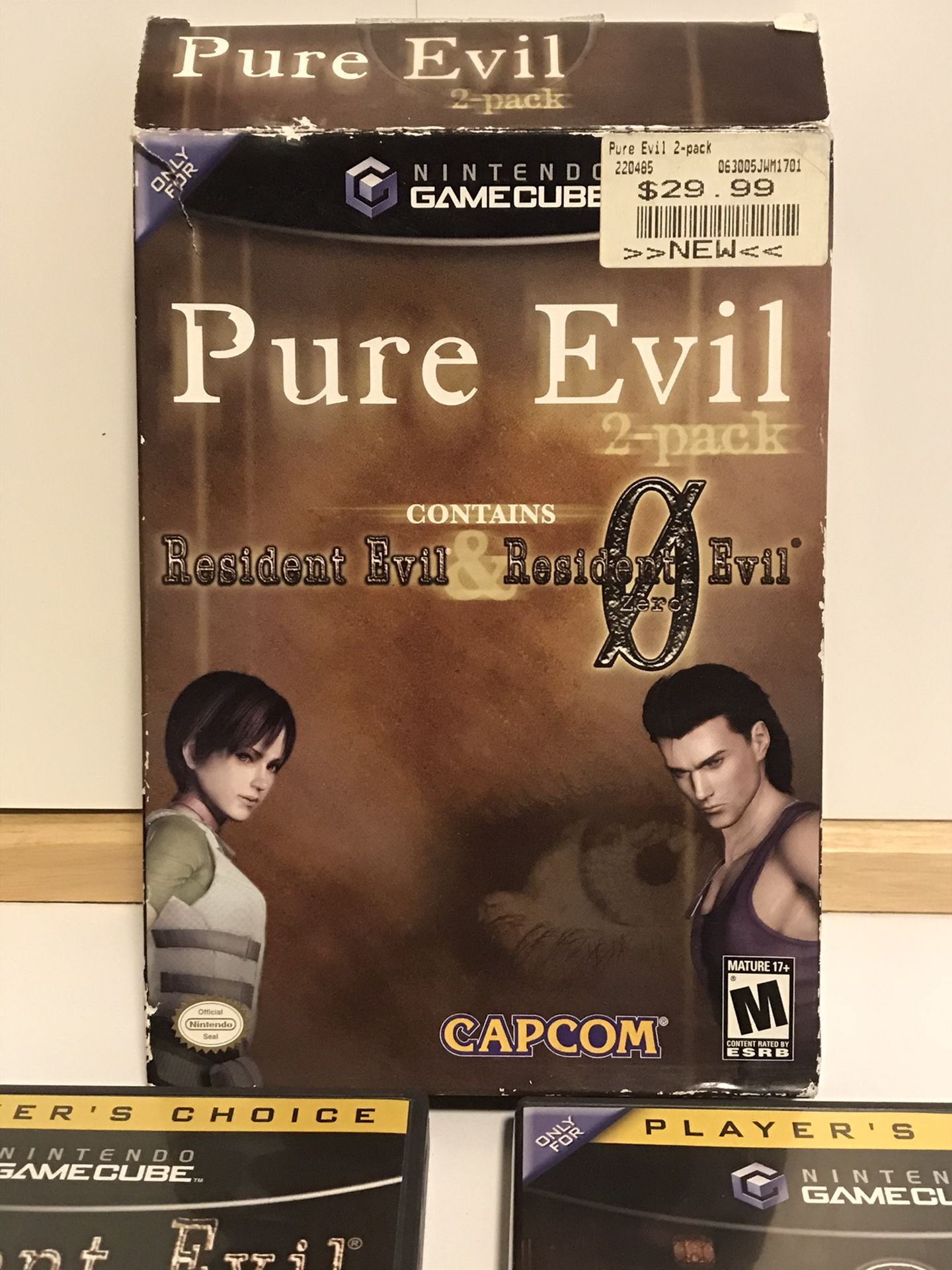 Resident Evil 2-Pack Nintendo GameCube Resident Evil Players Choice Edition