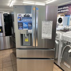 LG 26 Cu Ft 4 Door French Door Refrigerator Stainless Steel 