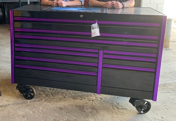 Snap on black and purple tool box Sale