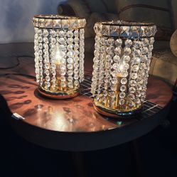2 Italian Crystals Table Lamp 