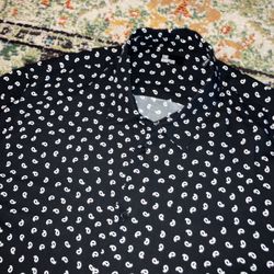 The Kooples Long Sleeve Viscose Button Shirt Men L