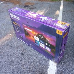 *FIRM PRICE NON-NEGOTIABLE* NEW 40 IN. ROKU SMART TV W/REMOTE