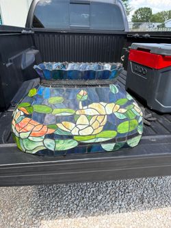 Pond Lilly Tiffany 24” Island Light Fixture