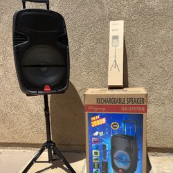Bluetooth Speaker System With Tripod / 15” Woofer 