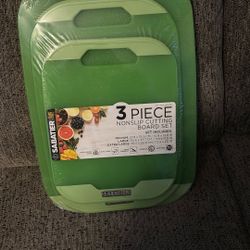 Three Piece Nonslip Cutting Board Set