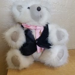 Mink Teddy Bear With Stand