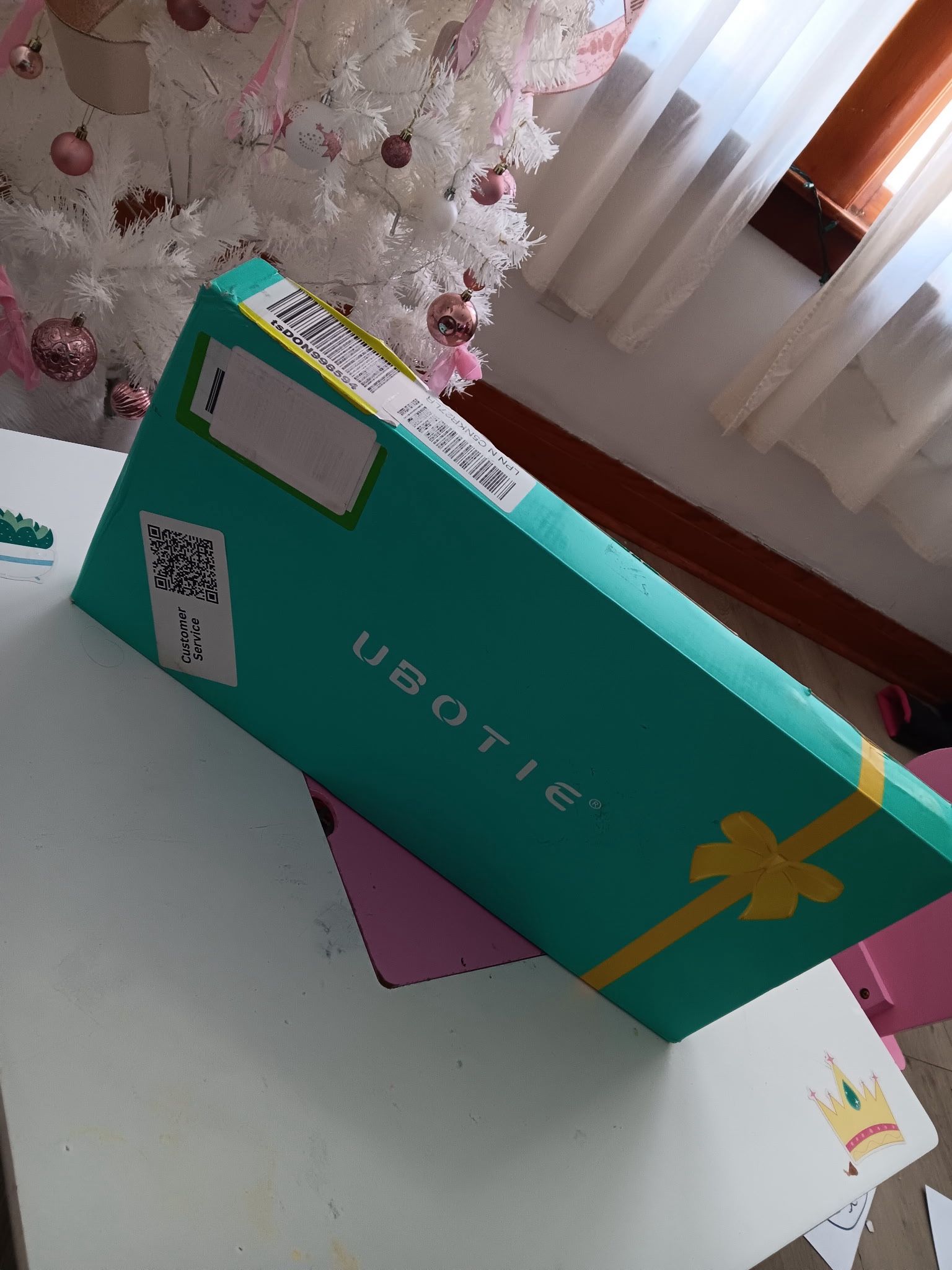 UBOTIE Green Wireless Keyboard and Mouse Set