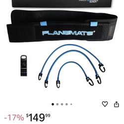 The PlaneMate by ProSENDR | Golf Swing Training Aid | Belt Plus 3 Interchangeable Resistance Bands and Shaft Clamp | Shallow Your Swing