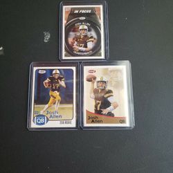 3 Card Lot Josh Allen Rookie Cards 