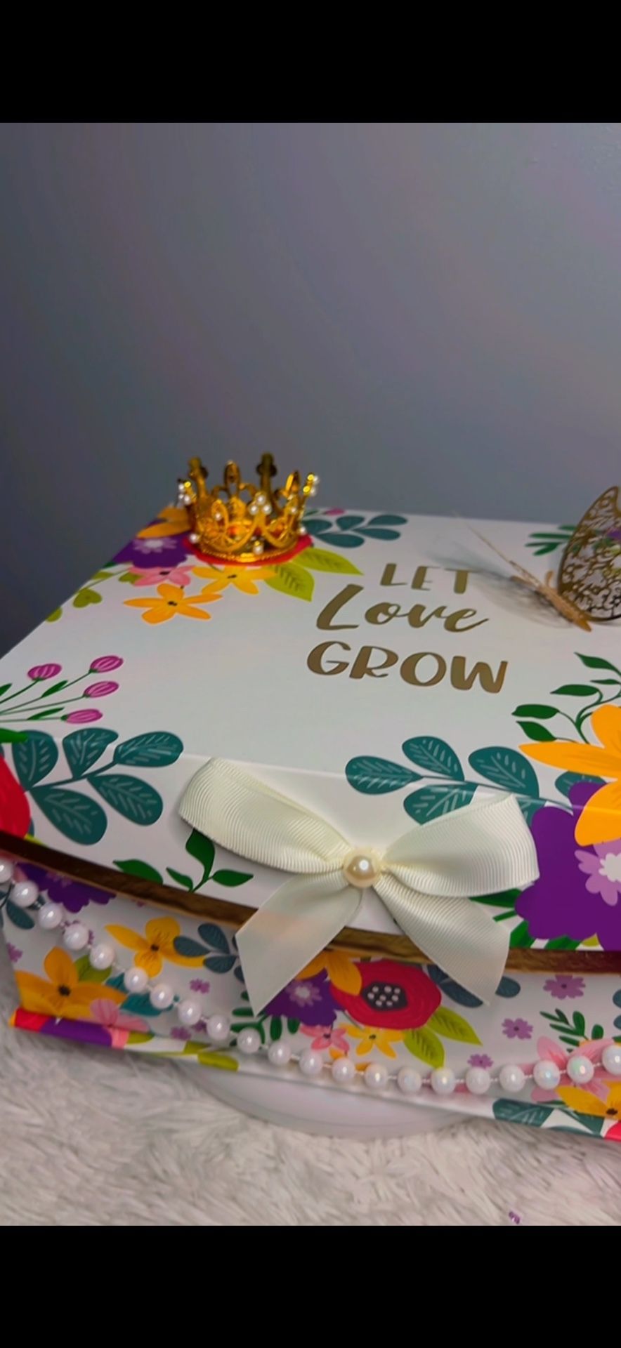 box with roses for Mother's Day