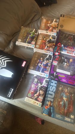 Spiderman, dragon ball z figure collection