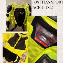 🦊 Fox Titan Sport Jacket (XL) – Neon Yellow / Black