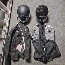 Motorcycle Helmet And Jacket