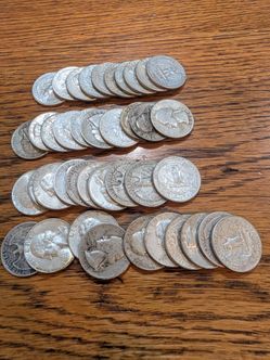 40 Silver Washington Quarters